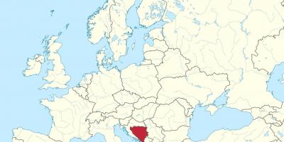 Босна на картата на Европа