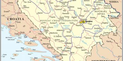 Карта на Босна турист