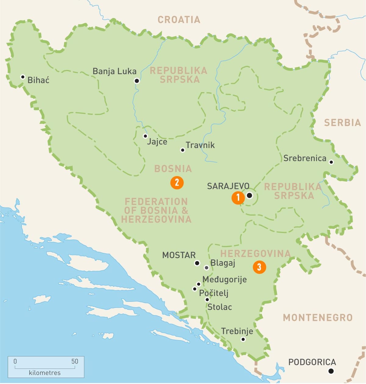 Карта На Босна Сараево
