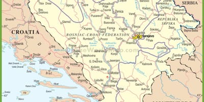 Карта на Босна път