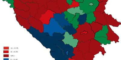 Босна религия картата